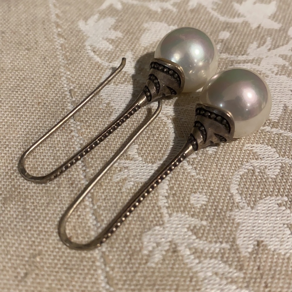 Lot of 2 sterling silver earrings - Picture 3 of 8
